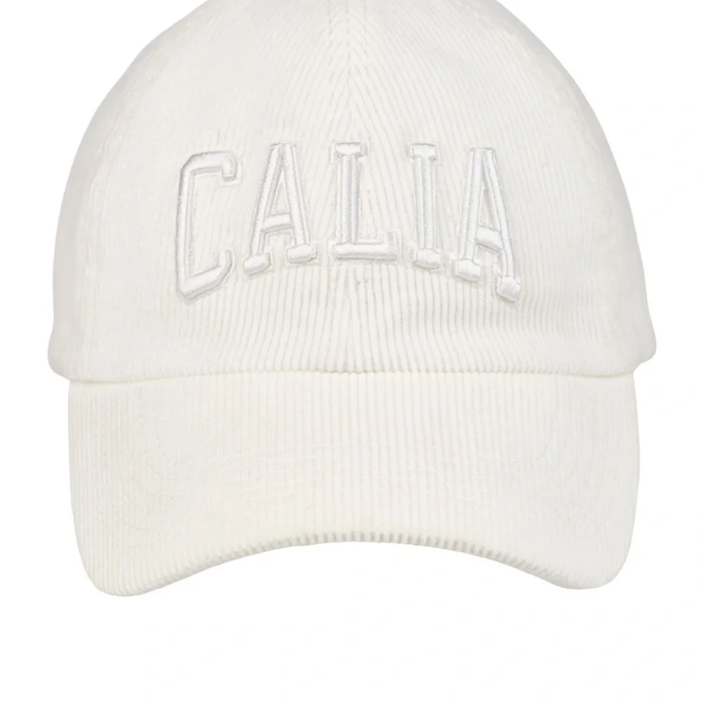 CALIA By Carrie Underwood Women's Anniversary Corduroy Cap WHITE /Gold NWT
